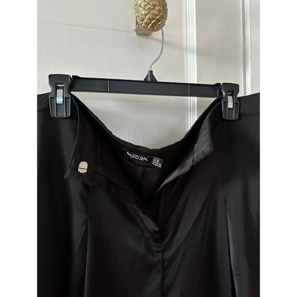 Nasty Gal women’s size 12 black wide leg pants - Picture 4 of 8